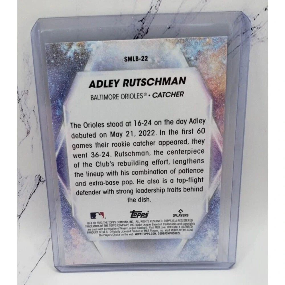 2023 Topps Series 1 Stars Of MLB #SMLB-22 Adley Rutschman Baltimore Orioles